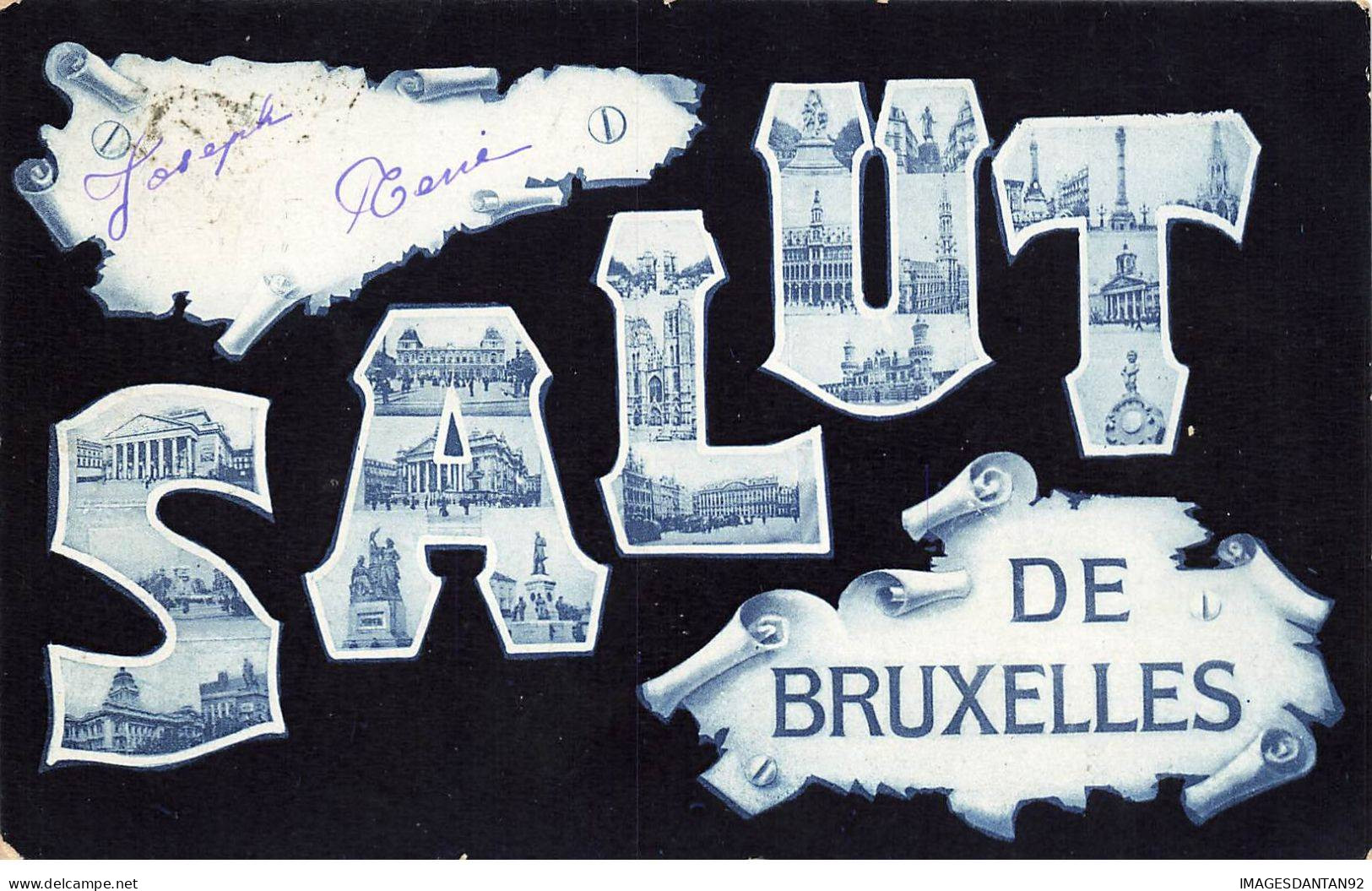 BELGIQUE AM#DC062 CARTE SALUT DE BRUXELLES - Celebridades