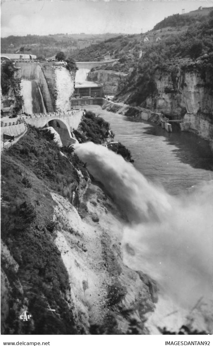 01 GENISSIAT AN#MK0087 BARRAGE CHUTE SAUT DU SKI ET BARRAGE - Génissiat