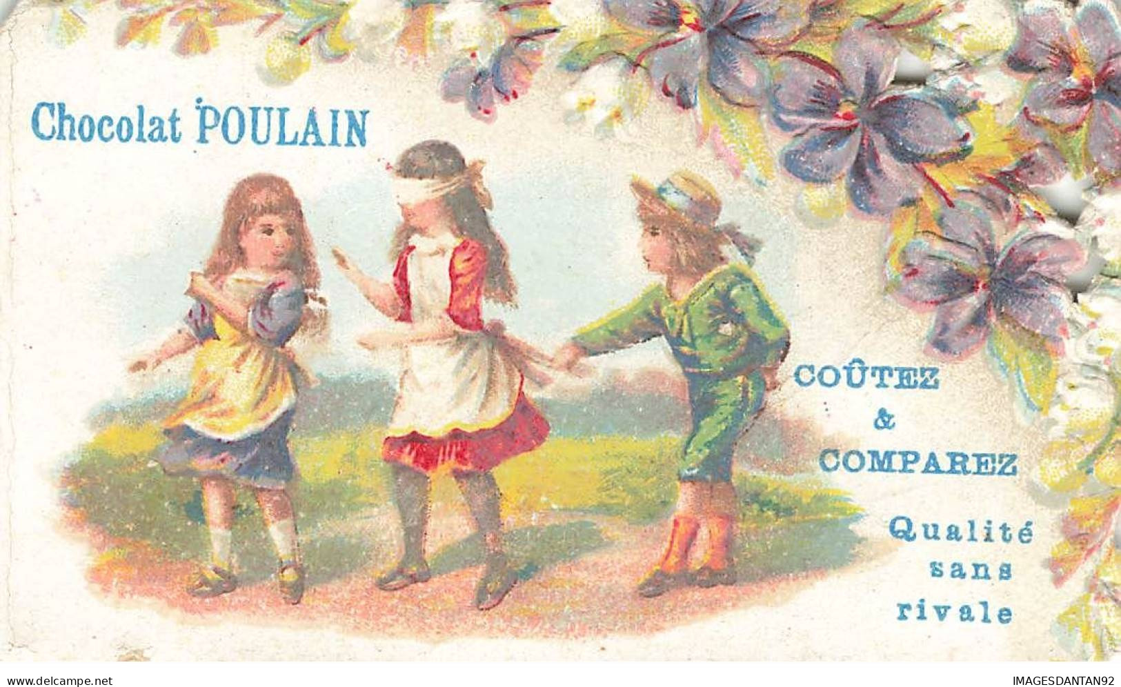 CHROMOS AO#AL000288 CHOCOLAT POULAIN ENFANTS JOUANT A COLIN MAILLARD - Poulain