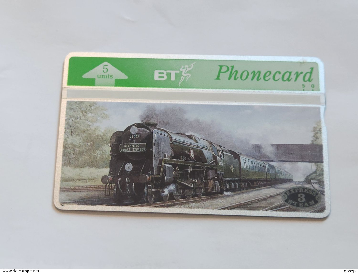 United Kingdom-(BTG-416)-Express Steam-(3)-Atlantic-(356)(5units)(450G05992)(tirage-1.000)-price Cataloge-10.00£-mint - BT Emissioni Generali