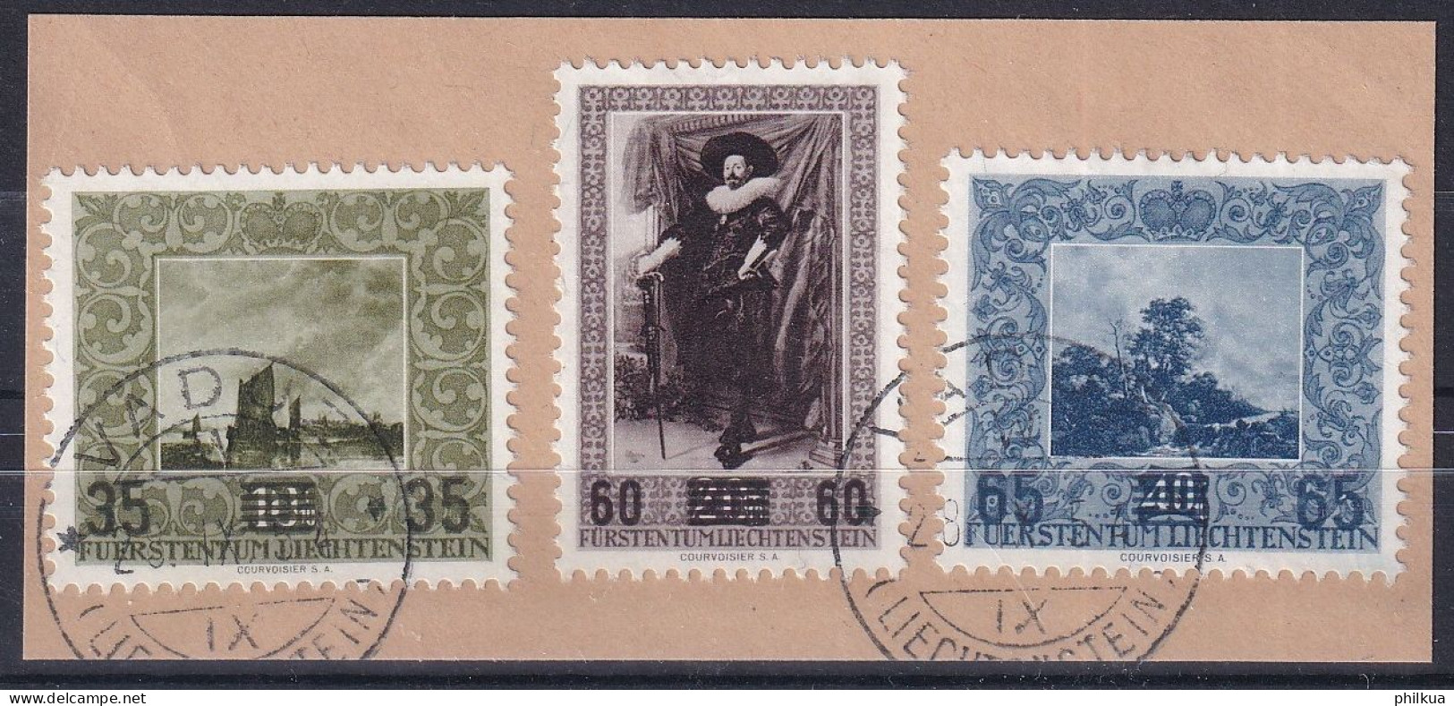 MiNr. 326 - 328 Liechtenstein 1954, 28. Sept. Gemälde Aus Der Fürstlichen Gemäldegalerie, Vaduz Sauber Gestempelt - Used Stamps