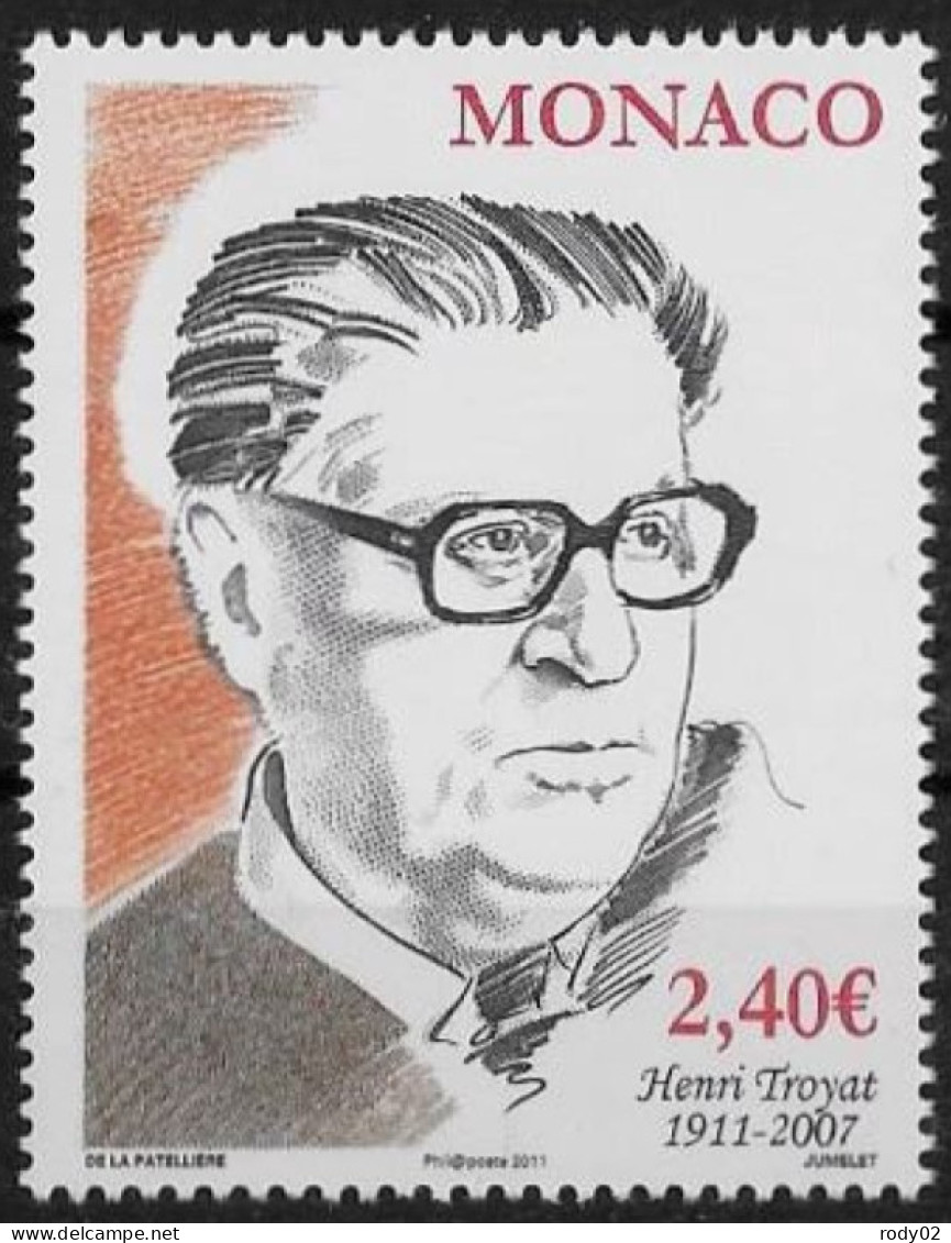 MONACO - ANNEE 2011 - HENRI TROYAT - N° 2802 - NEUF** MNH - Nuevos