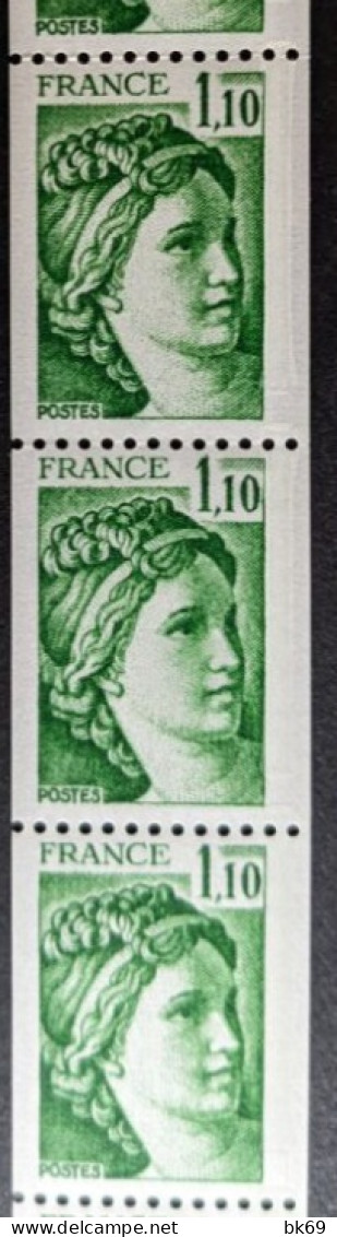 73** Sabine 1.10F N°2062 Roulette De 11 Timbres Avec N° Rouge - Francobolli In Bobina