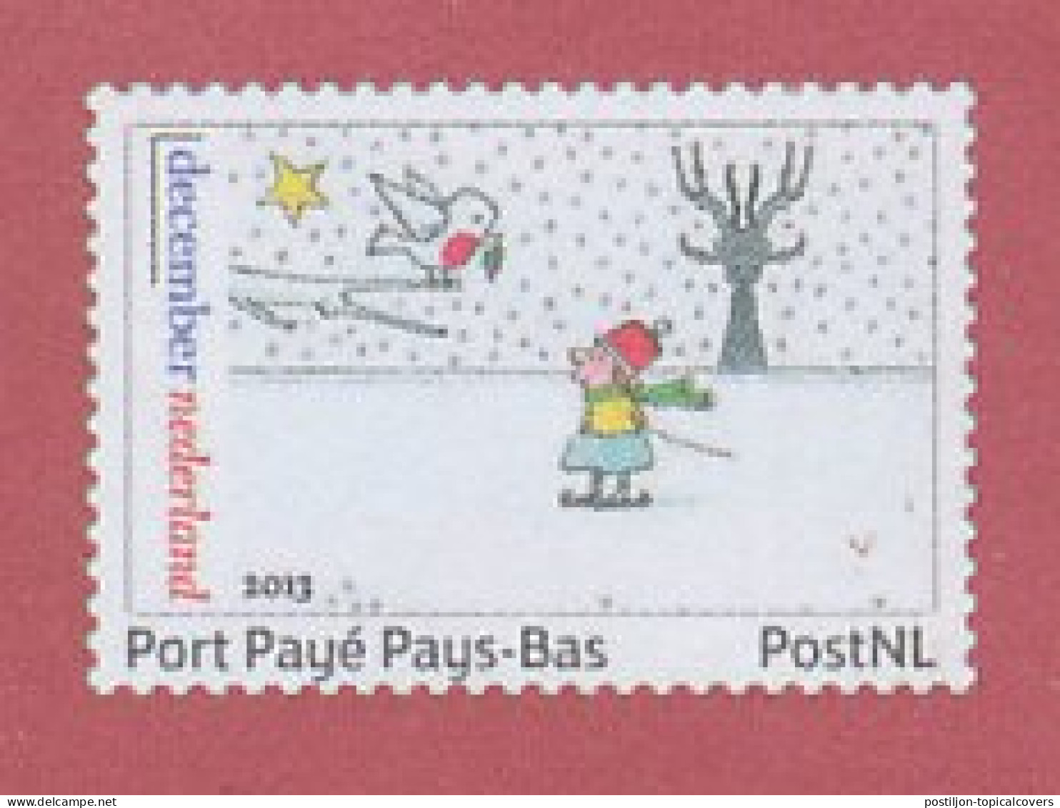 Port Paye PostNL 2013 - Bloembollen - Voorgedrukt Kerstzegel - Andere & Zonder Classificatie