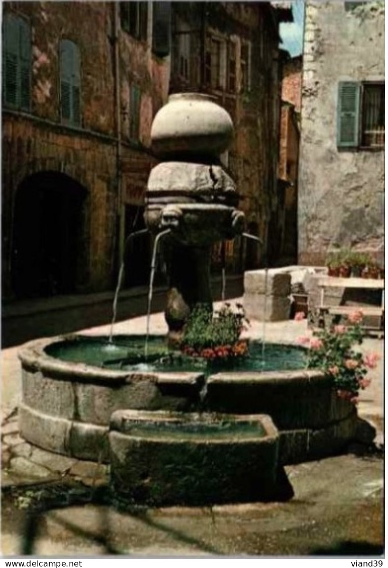 CASTELLANE. -  La Fontaine Aux Lions.   -   Non Circulée - Castellane