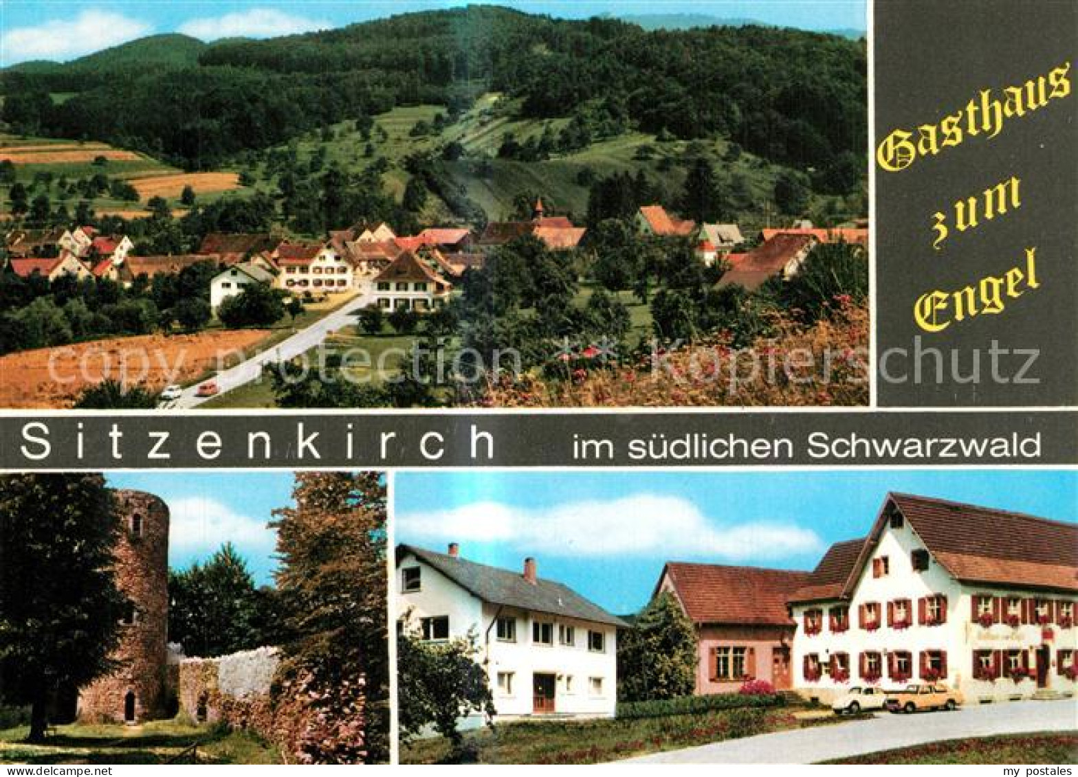 73549274 Sitzenkirch Panorama Gasthaus Zum Engel Burgruine Sitzenkirch - Kandern