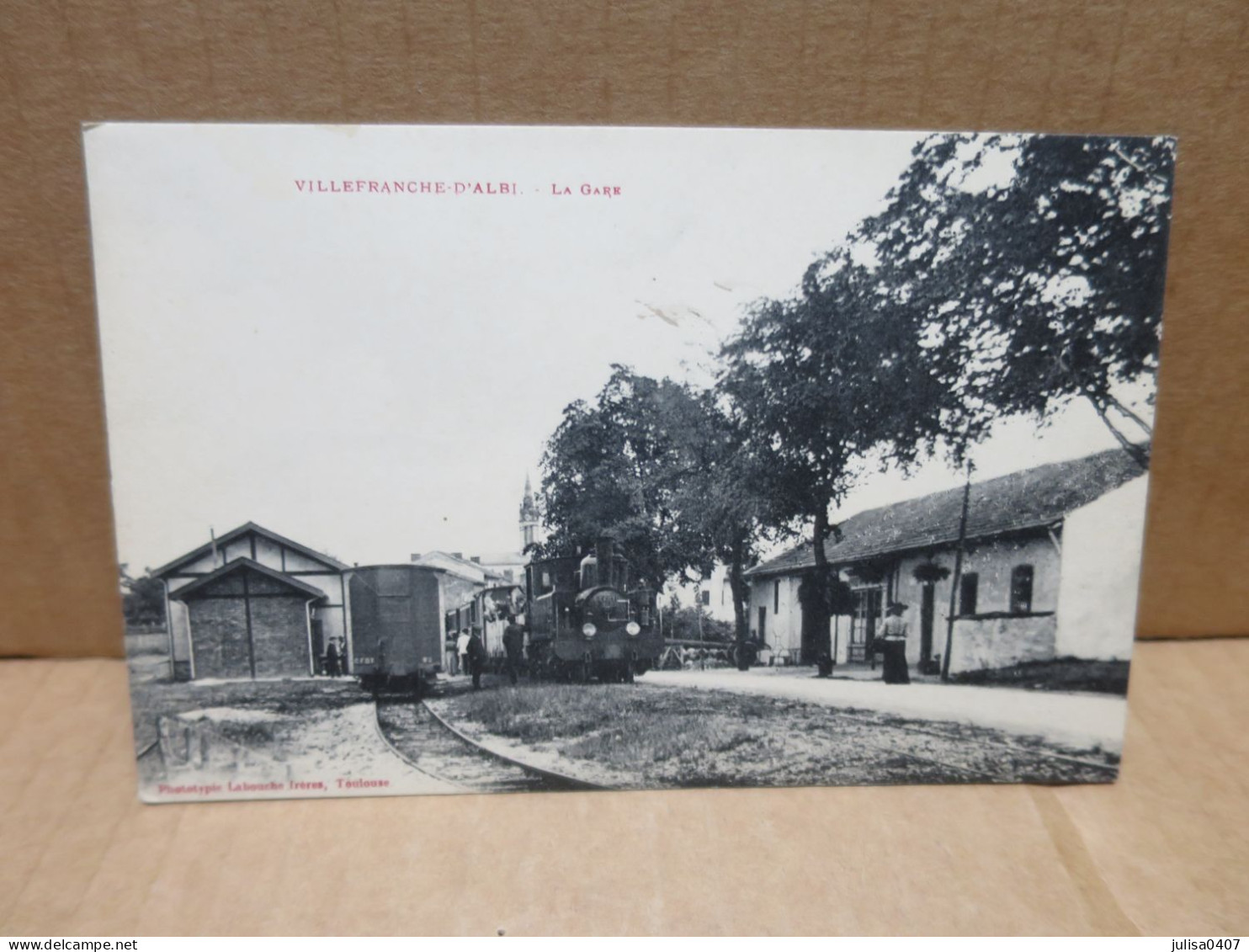 VILLEFRANCHE D'ALBI (81) La Gare Train Chemin De Fer Secondaire - Villefranche D'Albigeois