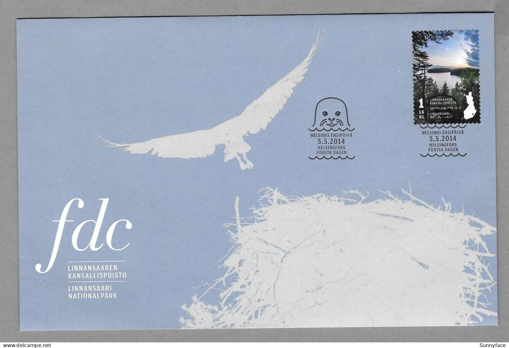 2014 FDC Linnansaari Nationalpark 1.class Finland Finnland Finlande - FDC