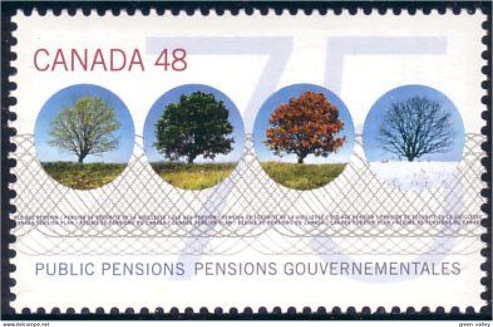 Canada Arbres 4 Saisons 4 Seasons Tree MNH ** Neuf SC (C19-59b) - Trees