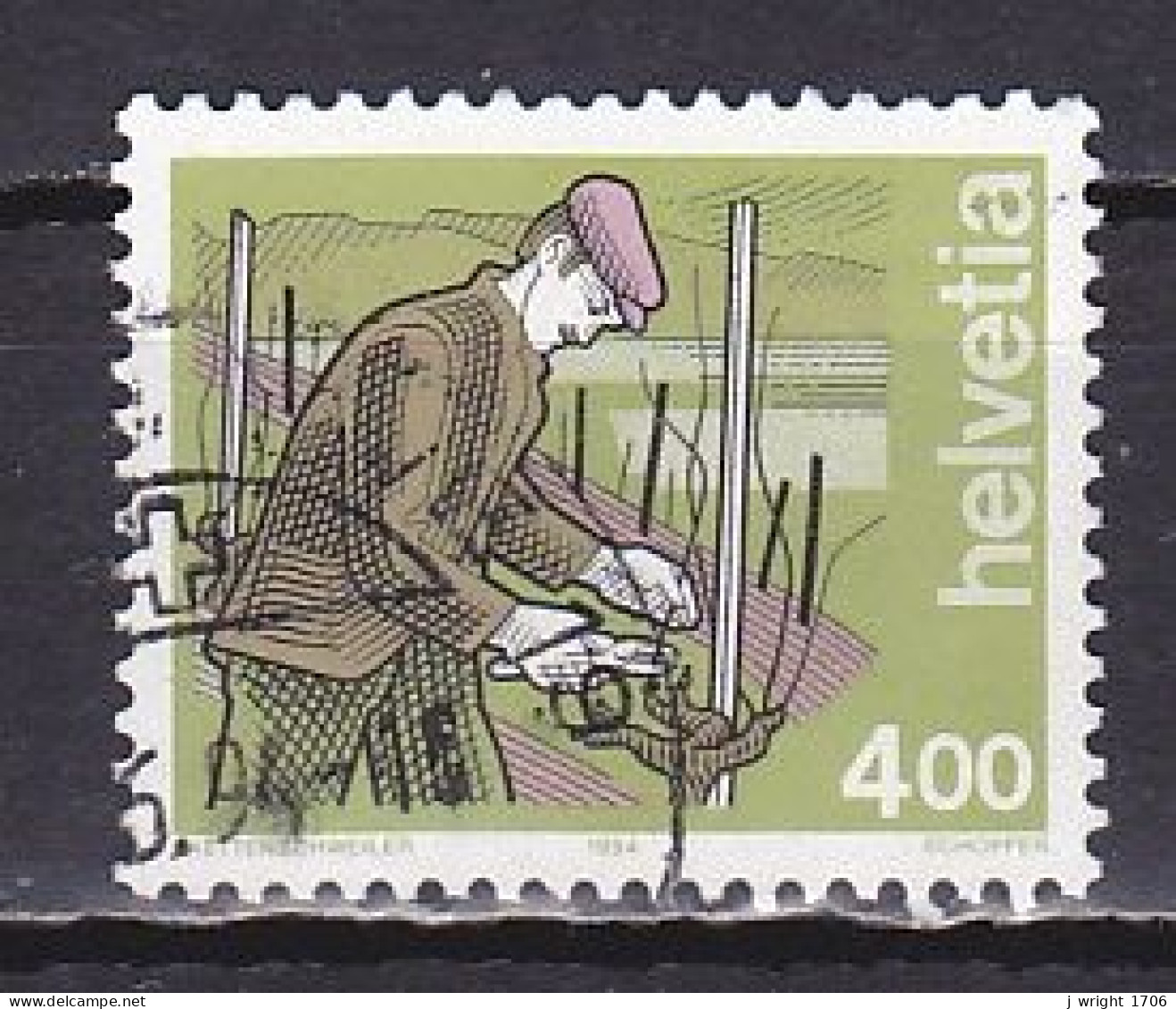 Switzerland, 1994, Occupations/Vine Growing, 4.00Fr, USED - Oblitérés