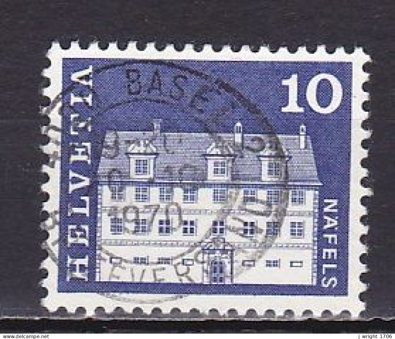 Switzerland, 1968, Monuments/Näfels, 10c, USED - Gebraucht