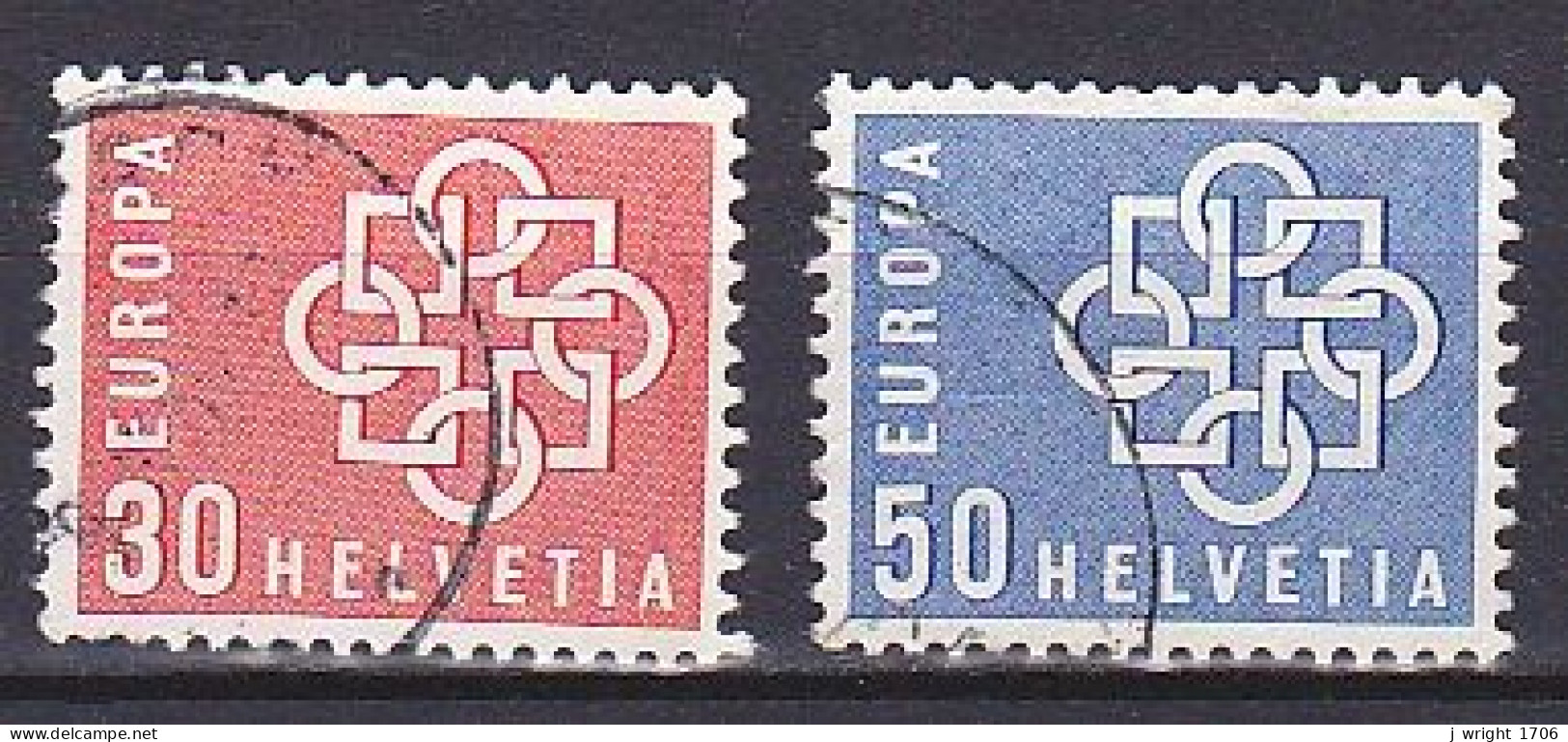 Switzerland, 1959, Europa Issue, Set, USED - Used Stamps