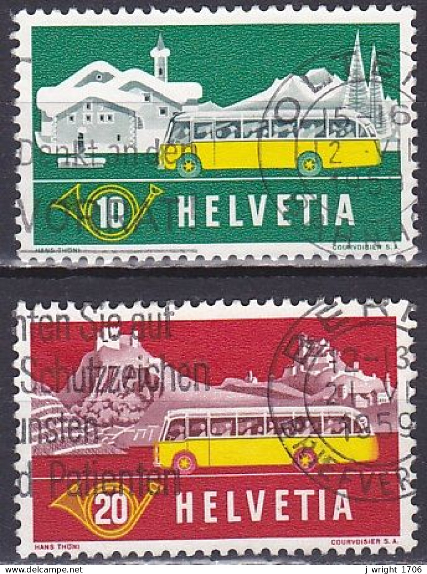 Switzerland, 1953, Mobile Post Office, Set, USED - Gebruikt