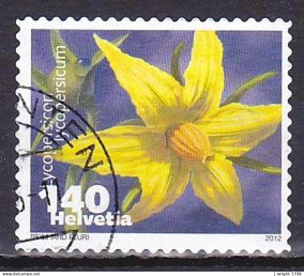 Switzerland, 2012, Vegetable Flowers/Tomato, 140c, USED - Gebruikt