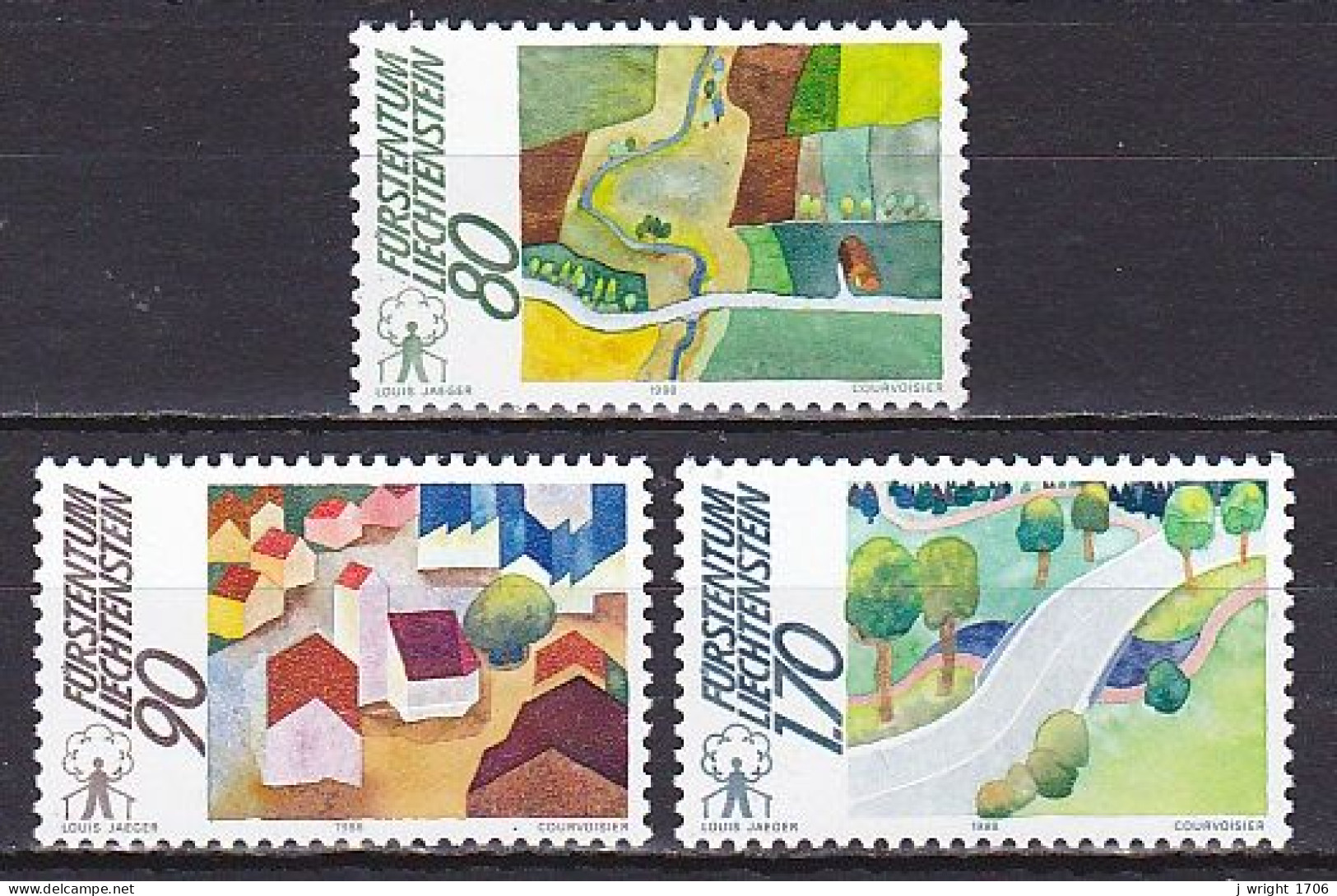 Liechtenstein, 1988, European Rural Areas Campaign, Set, MNH - Neufs