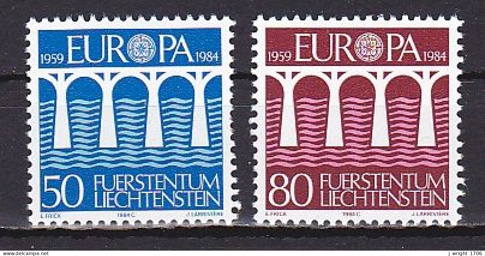 Liechtenstein, 1984, Europa CEPT, Set, MNH - Nuovi