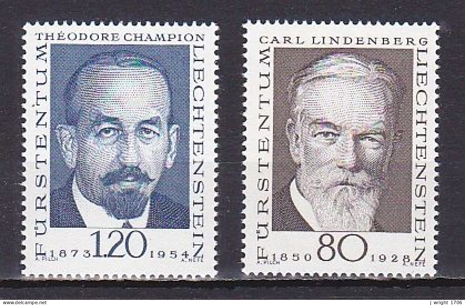 Liechtenstein, 1969, Pioneers Of Philately 2nd Series, Set, MNH - Ungebraucht