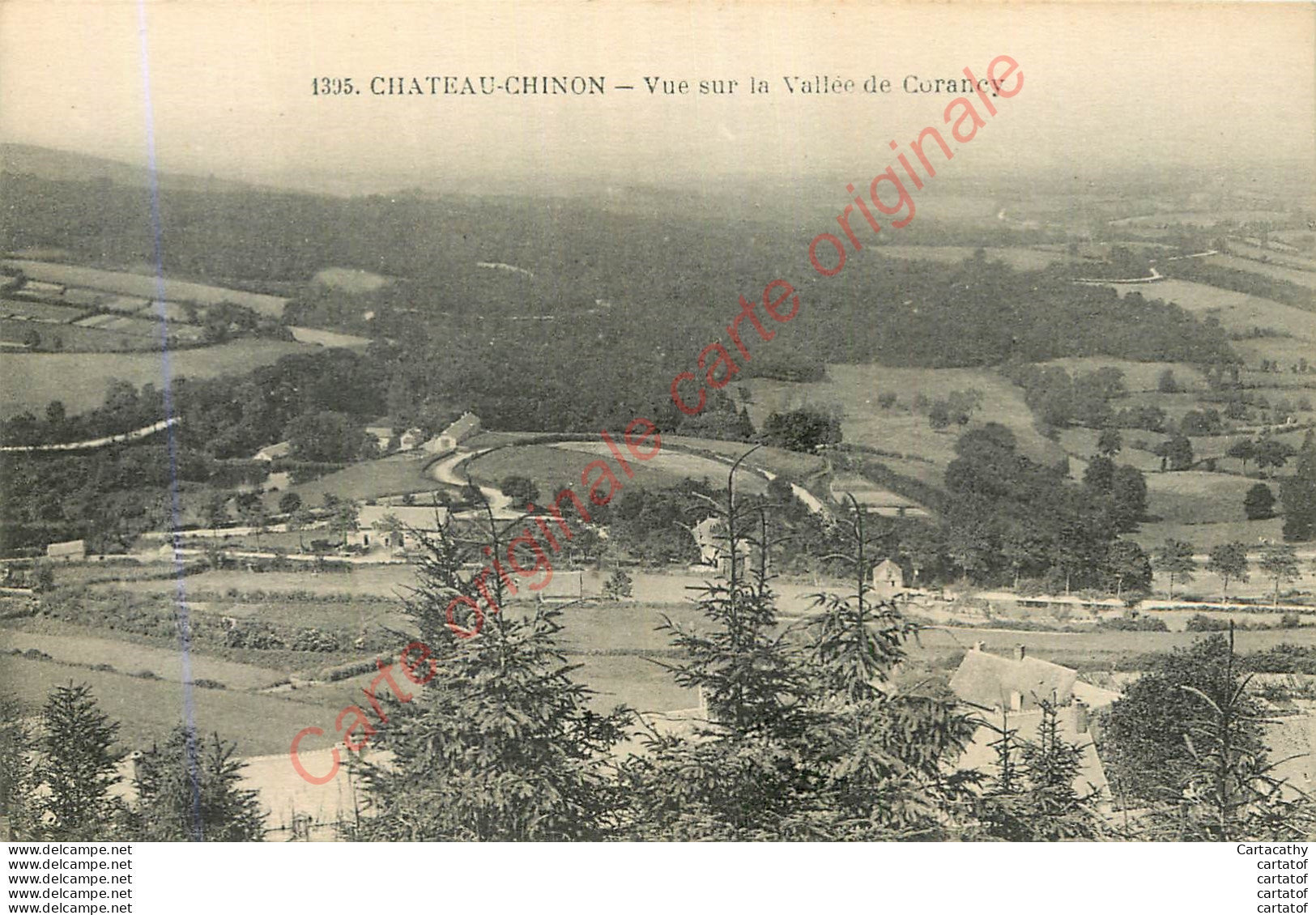 58.  CHATEAU CHINON .  Vue Sur La Vallée De Corancy . - Chateau Chinon