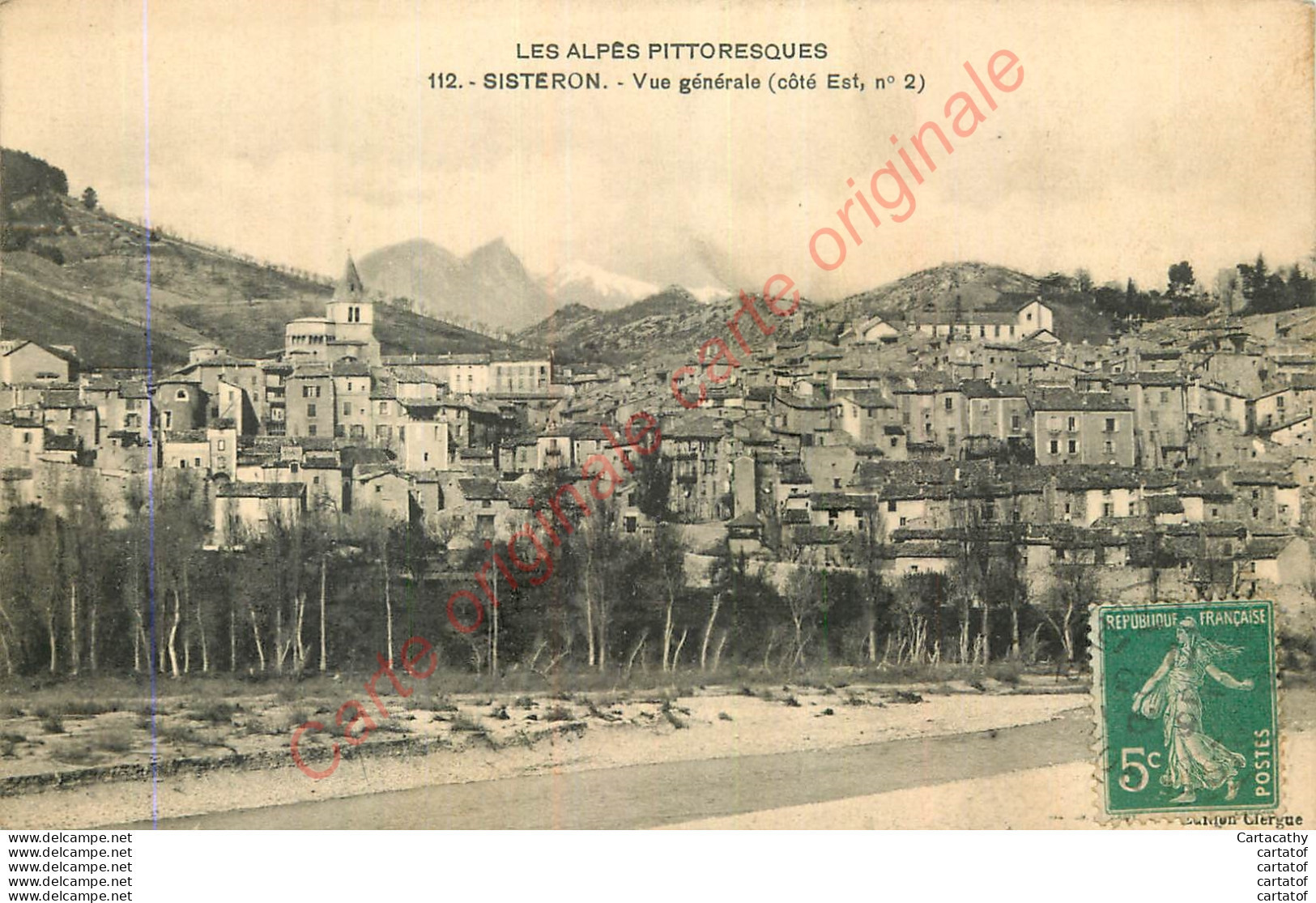 04.  SISTERON .  Vue Générale Côté Est . - Sisteron