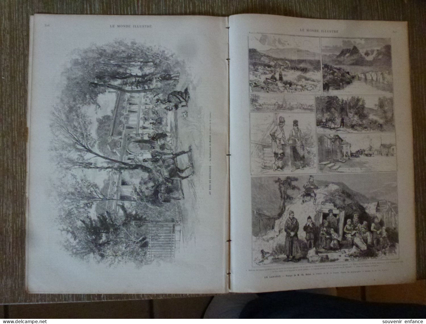 Le Monde Illustré Mai 1883 Fêtes Du Mariage Du Duc De Gênes Bois De Boulogne Restaurant De Madrid  Laponie Rabot - Revistas - Antes 1900