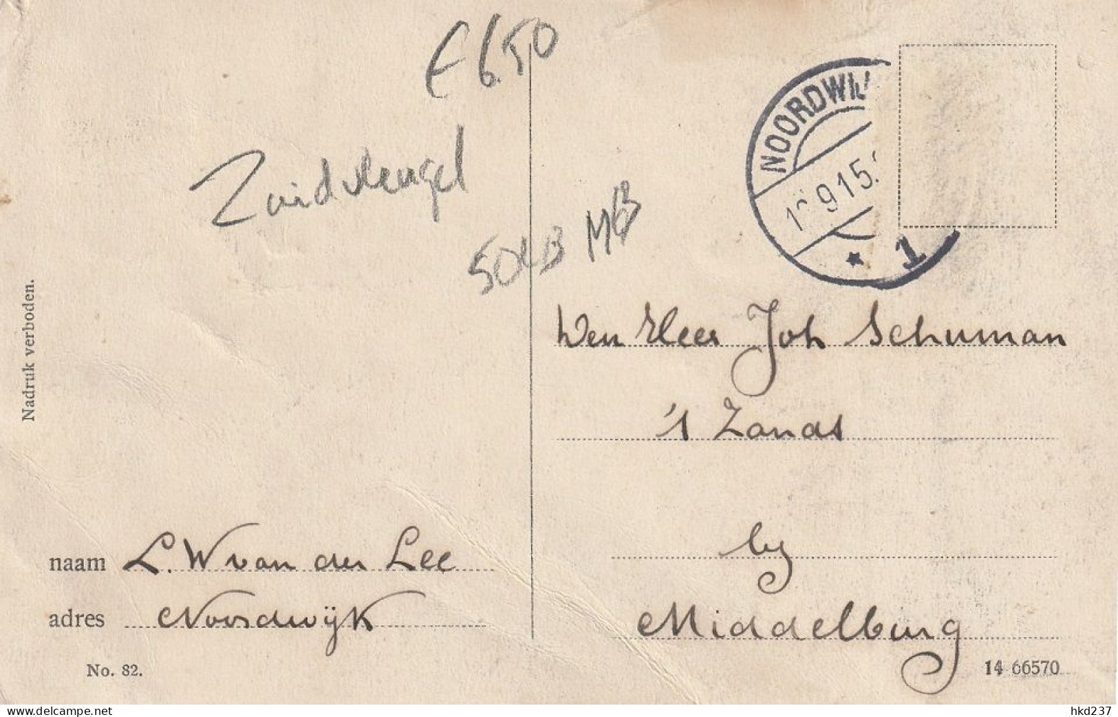 Noordwijk Aan Zee Kurhaus Huis Ter Duin Levendig # 1915   5043 - Noordwijk (aan Zee)