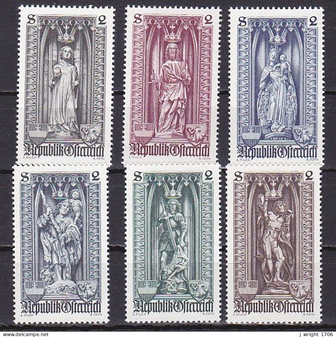 Austria, 1969, Vienna Diocese 500th Anniv, Set, MNH - Nuevos