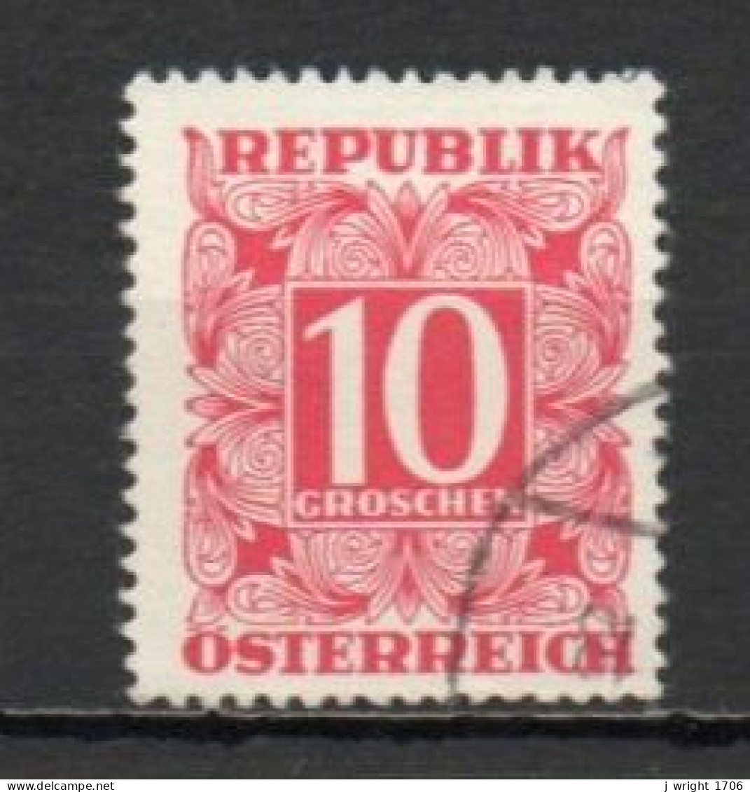 Austria, 1949, Numeral In Square Frame, 10g, USED - Portomarken