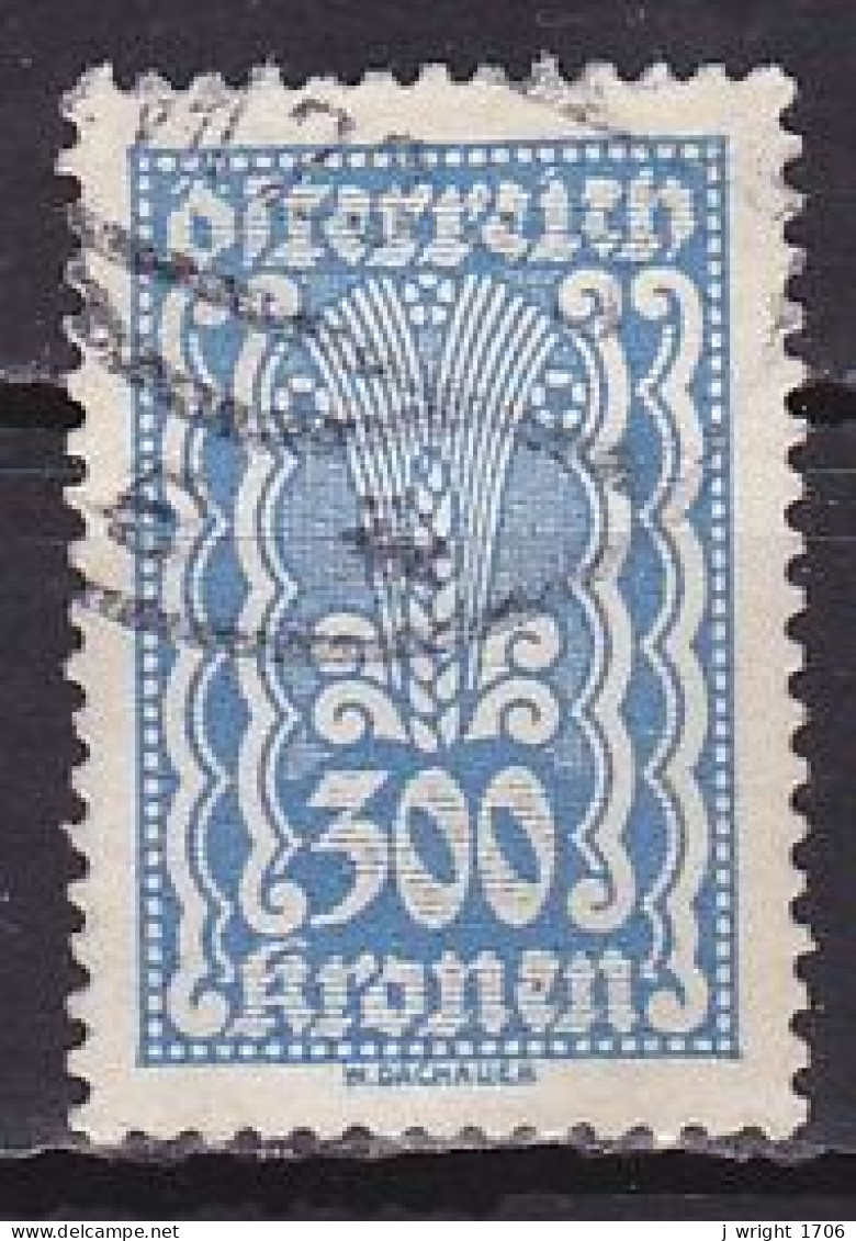 Austria, 1922, Ear Of Corn, 300kr, USED - Used Stamps