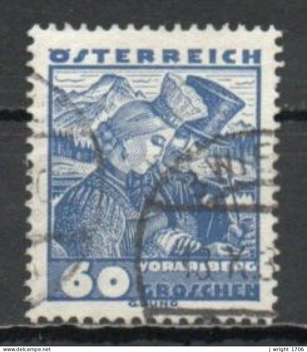 Austria, 1934, Costumes/Vorarlberg, 60g, USED - Gebraucht