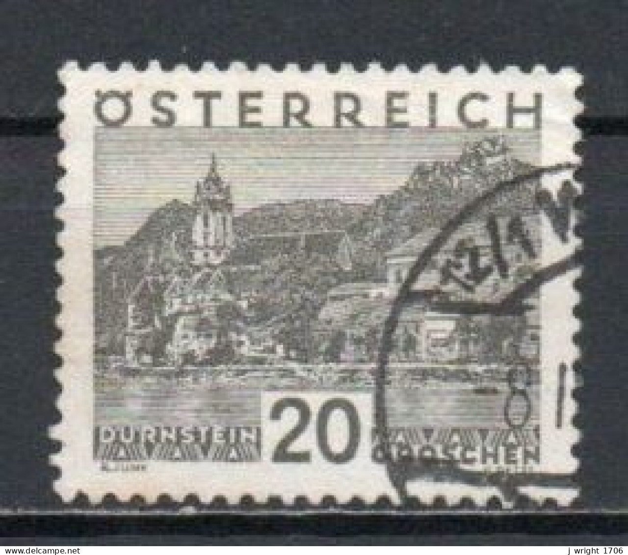 Austria, 1930, Landscapes Large Format/Dürnstein, 20g, USED - Used Stamps
