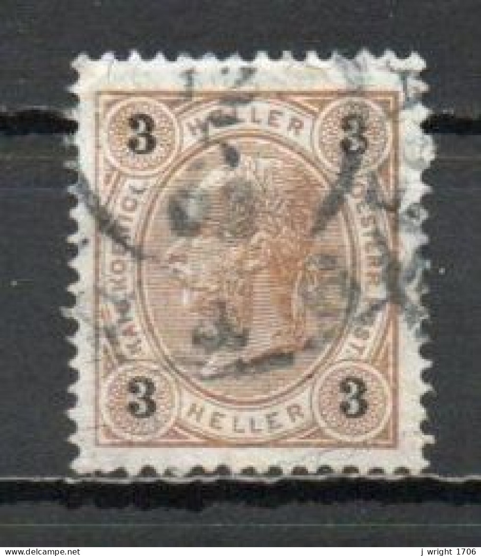 Austria, 1901, Emperor Franz Joseph/Varnish Bars, 3h, USED - Used Stamps