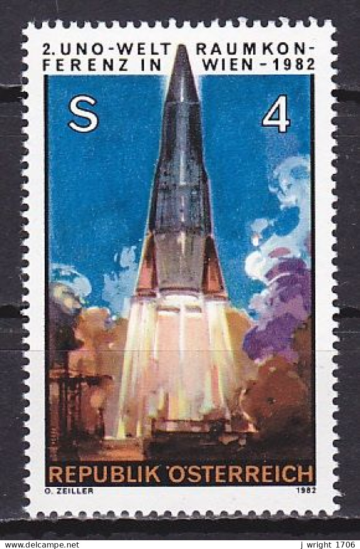 Austria, 1982, UN Peaceful Uses Of Outer Space Conf, 4s, MNH - Nuevos