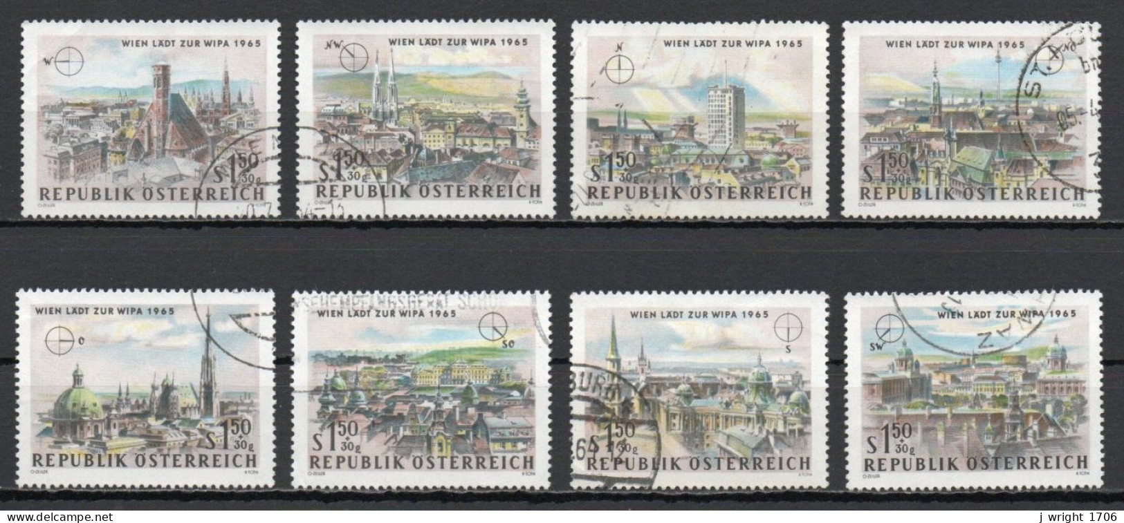 Austria, 1964, WIPA Exhib, Set, USED - Oblitérés