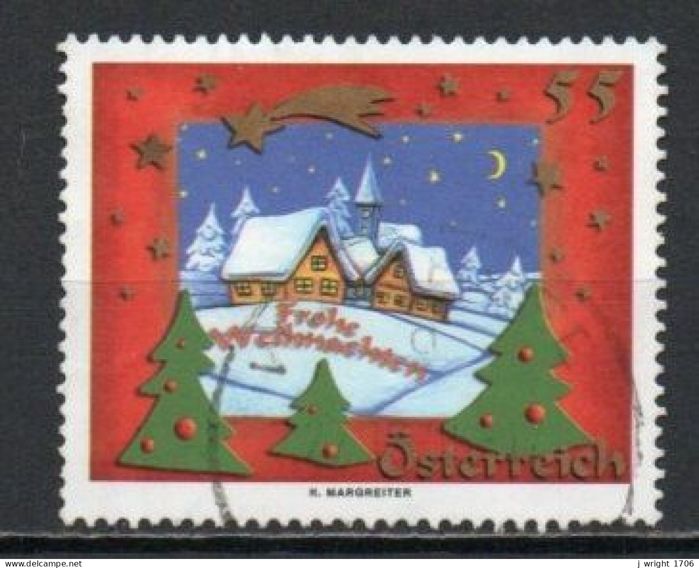 Austria, 2005, Christmas, 55c, USED - Gebraucht