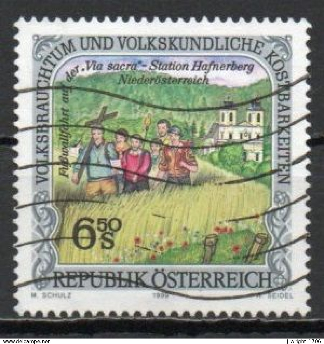 Austria, 1999, Folk Festivals/Via Sacra Pilgrimage, 6.50s, USED - Gebraucht