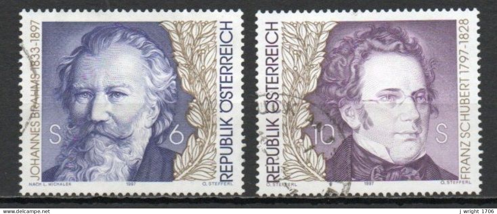 Austria, 1997, Composers, Set, USED - Used Stamps