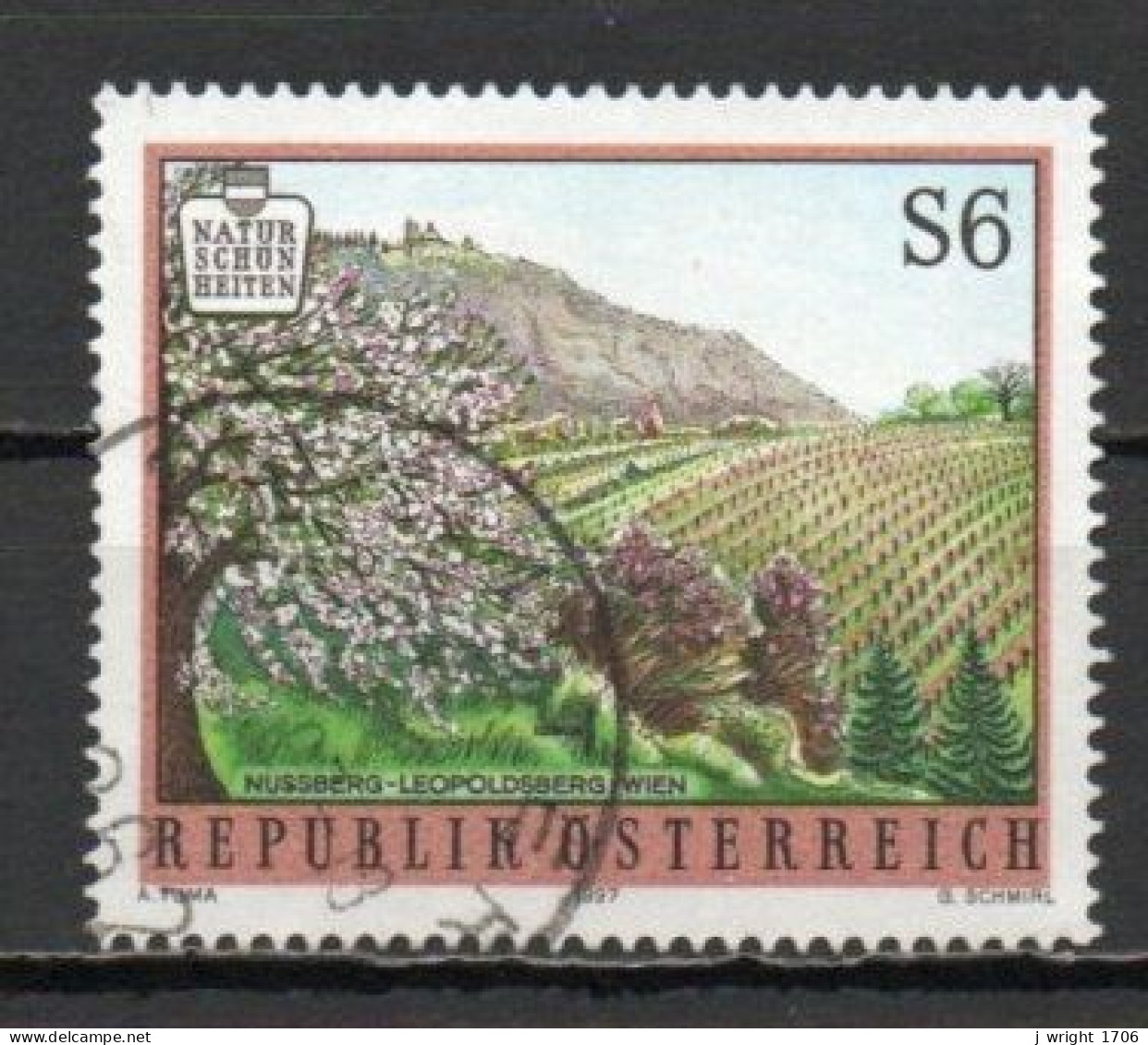 Austria, 1997, Austrian Natural Beauty/Weingärten, 6s, USED - Oblitérés