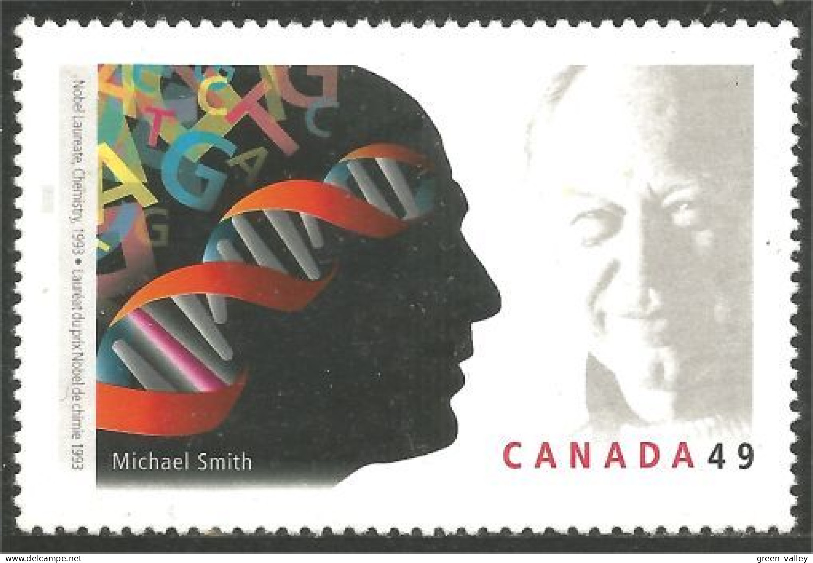 Canada Michael Smith Prix Nobel Prize Chimie Chemistry MNH ** Neuf SC (C20-62b) - Nobelprijs