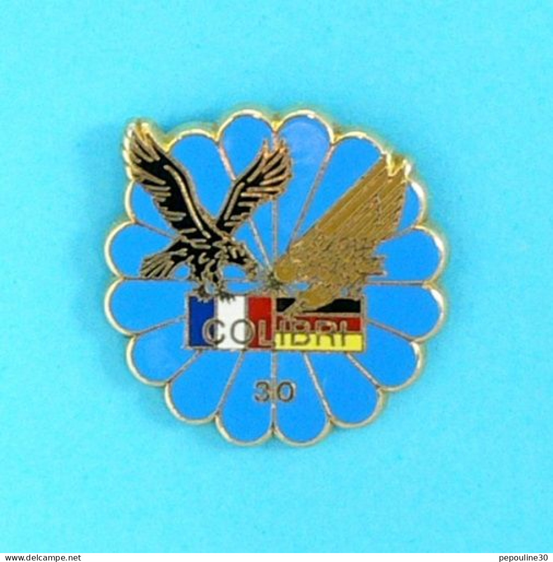 1 PIN'S //   ** EXERCICE INTERALLIÉ / FRANCO \ ALLEMAND / COLIBRI 30 ** . (J.Y. Ségalen Collection) - Militaria