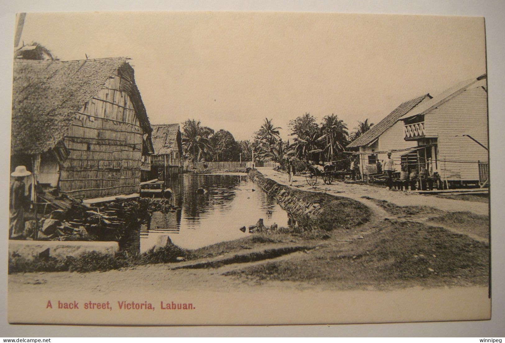 Victoria,Labuan.A Back Street.Malaysia.British North Borneo - Malaysia