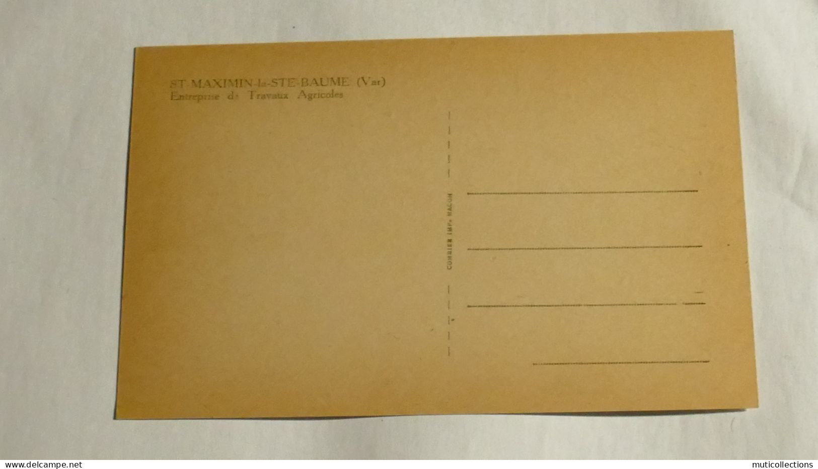 DEVANTURE COMMERCE 1930/ ST MAXIMIN LA SAINTE BAUME/ETS FERNAND BAUDINO METIER - Saint-Maximin-la-Sainte-Baume