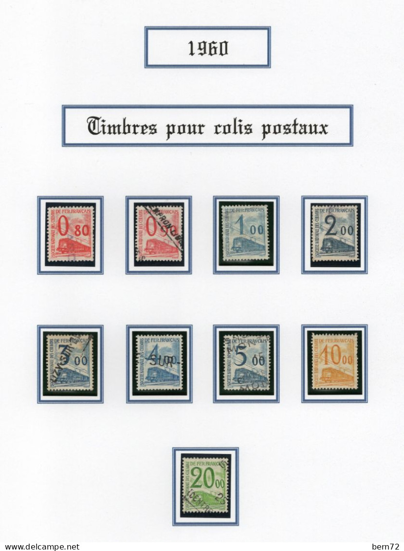 Colis Postaux N° 31 à 47 Oblitérés. Cote 85€ - Afgestempeld