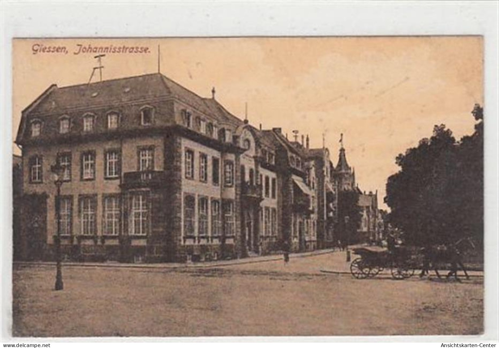 39092407 - Giessen.  Ein Blick In Die Johannisstrasse. Feldpost, Stempel Von 1917. Leichte Abschuerfungen, Leicht Fleck - Giessen