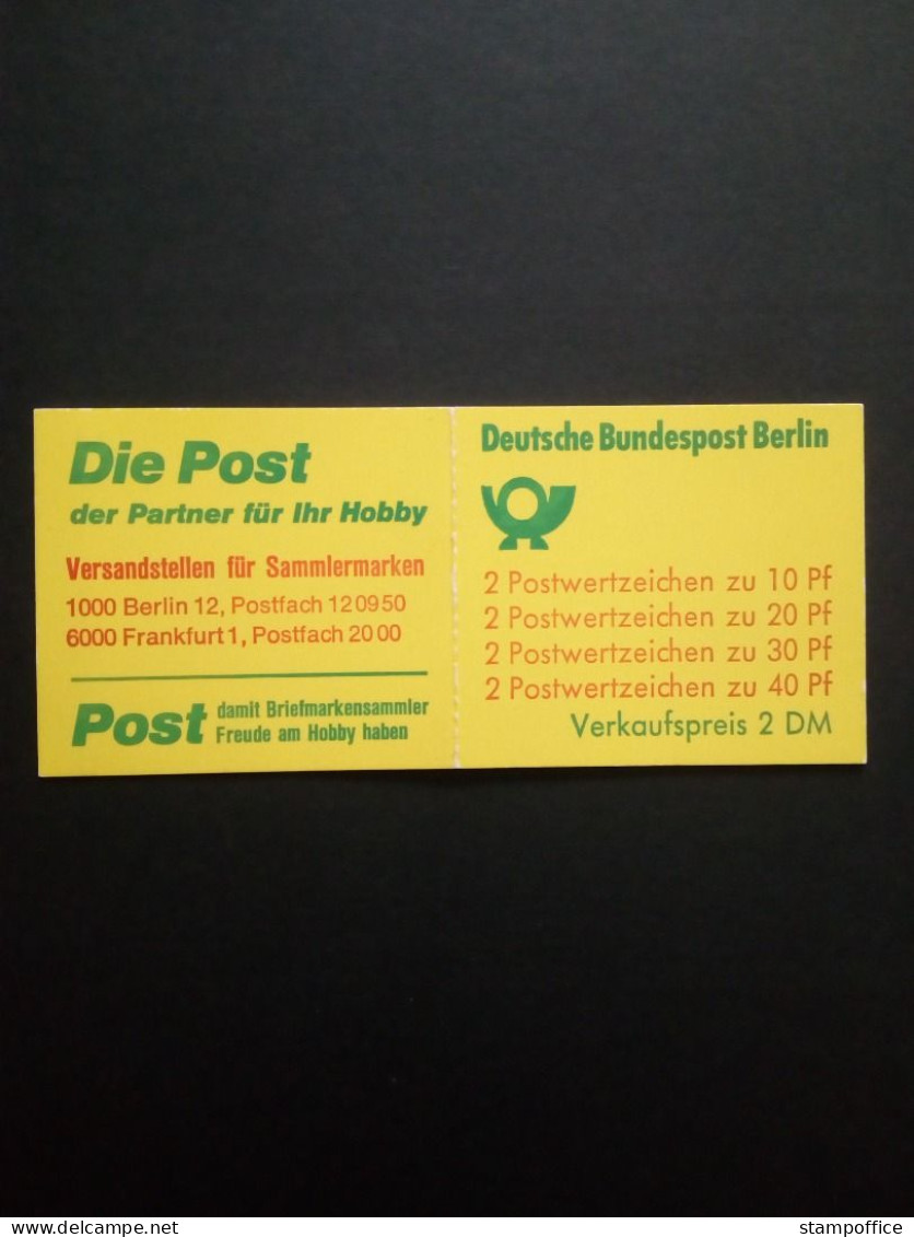 BERLIN MH 9 POSTFRISCH(MINT) UNFALLVERHÜTUNG 1974 - Carnets