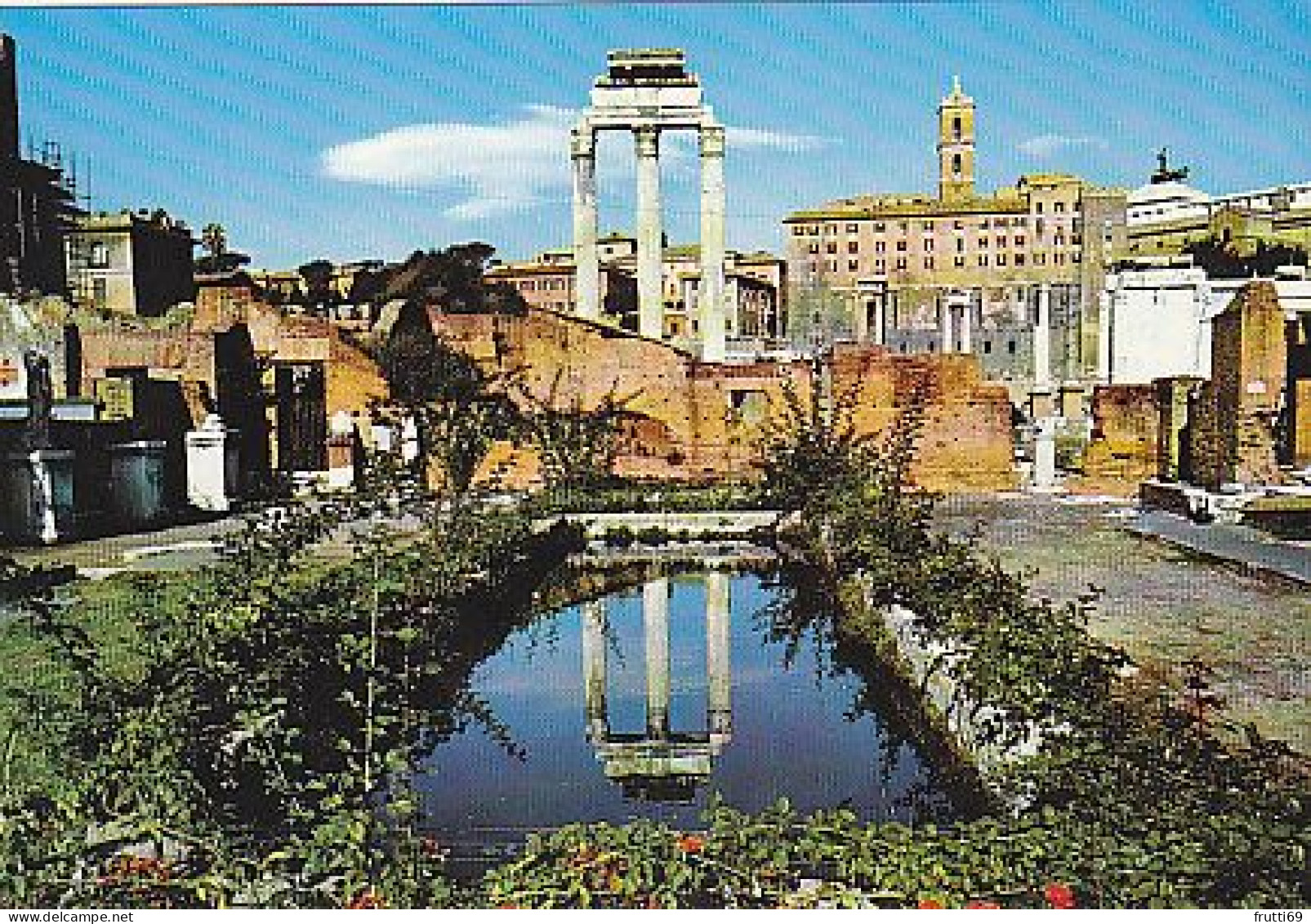 AK 216874 ITALY - Roma - Foro Romano - Tempio Di Castore E Polluce E Palazzo Capitolino - Places