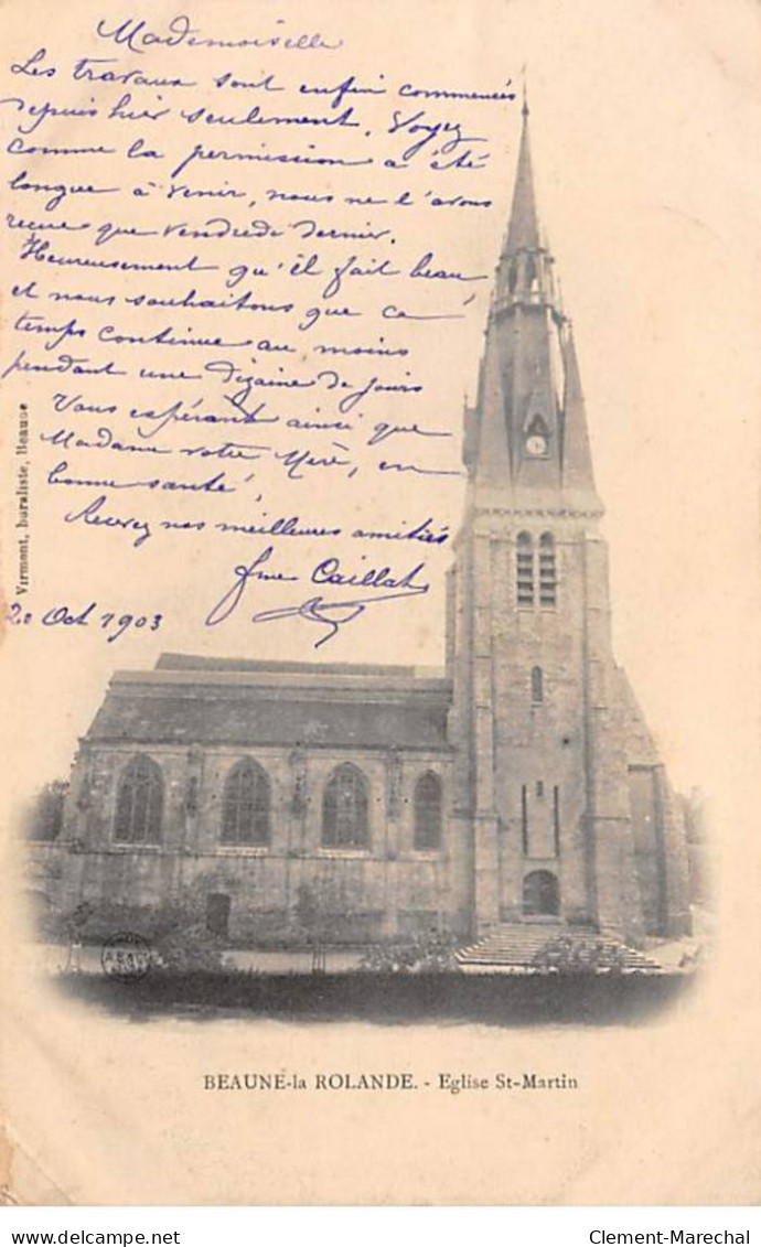BEAUNE LA ROLANDE - Eglise Saint Martin - état - Beaune-la-Rolande