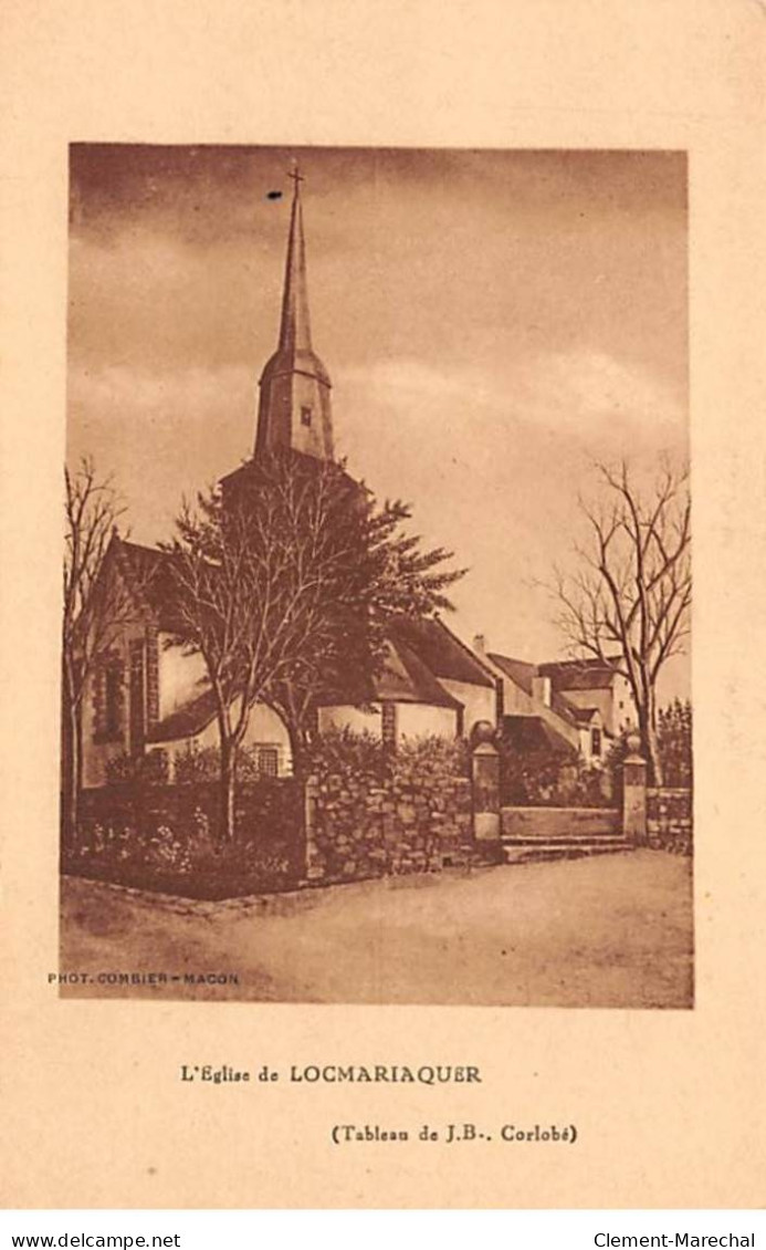 L'Eglise De LOCMARIAQUER - Tableau De J. B. Corlobé - Très Bon état - Locmariaquer