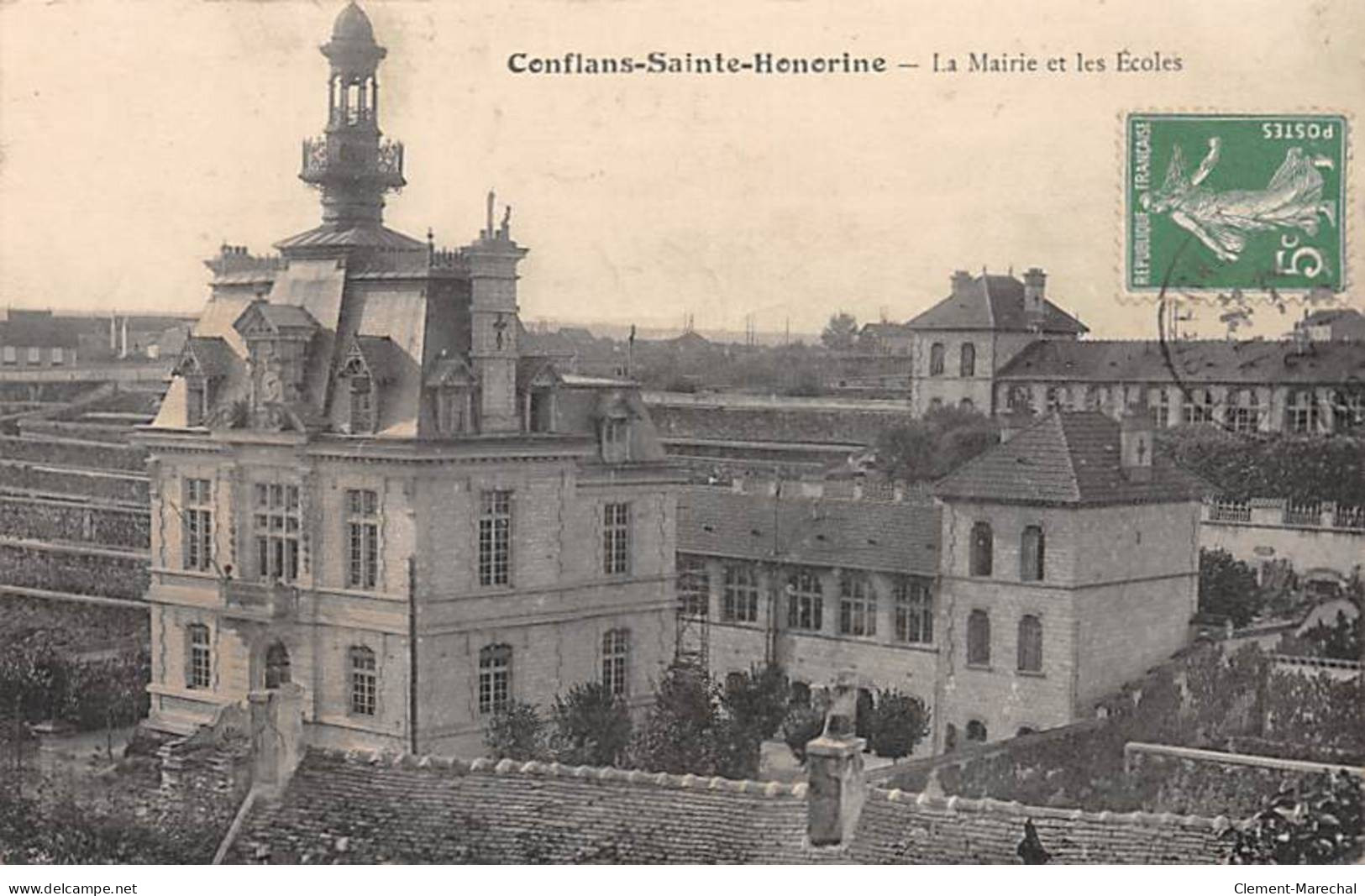 CONFLANS SAINTE HONORINE - La Mairie Et Les Ecoles - Très Bon état - Conflans Saint Honorine