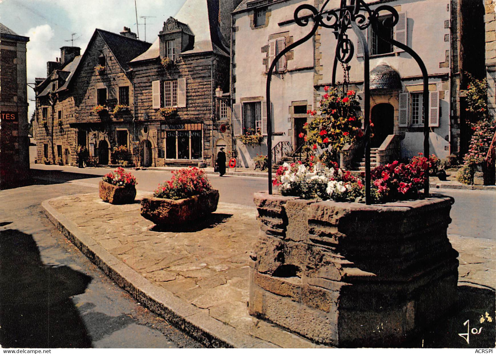 ROCHEFORT EN TERRE Le Puits Et Les Vieilles Maisons De La Grand'rue    4  (scan Recto Verso)MH2937 - Rochefort En Terre