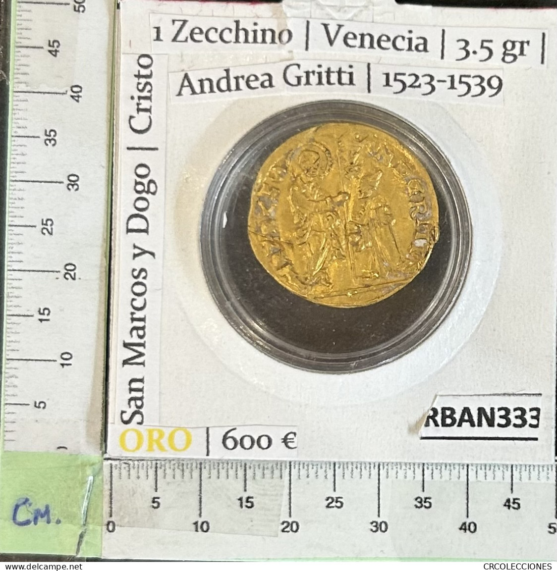 CRBAN333 MONEDA ITALIA 1 ZECHINO 1523-1539 ORO MBC+ - Autres – Europe